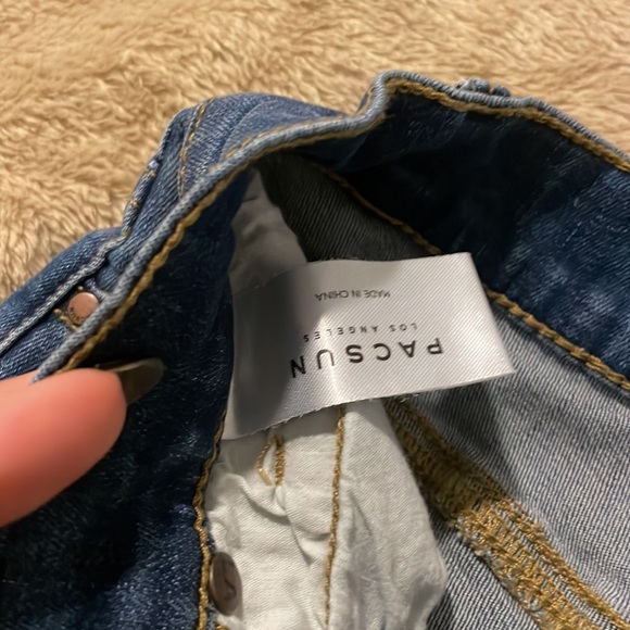 Pacsun shorties denim ripped shorts size 23 - Picture 3 of 5